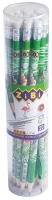 Карандаш графитовый TROPIKANA HB, с резинкой, туба ZiBi ZB.2309-20