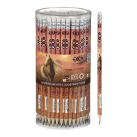 Олівець графітовий HB, HORSES, з гумкою, туба - 100 шт, KIDS Line ZiBi ZB.2323