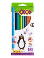Кольорові олівці, 12 кольорів, KIDS LINE ZiBi ZB.2414