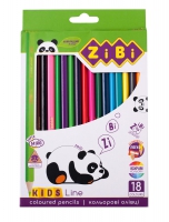 Кольорові олівці, 18 кольорів, KIDS LINE ZiBi ZB.2415