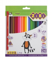 Кольорові олівці, 24 кольорів, KIDS LINE ZiBi ZB.2416