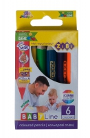 Цветные карандаши mini JUMBO, 6 цветов ZiBi ZB.2450