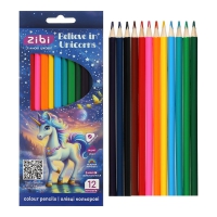Олівці кольорові, 12 кольорів, UNICORN ZiBi ZB.2454