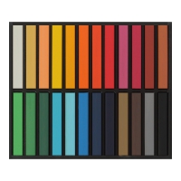 Пастель суха художня м'яка, 24 кольорів, ART Line ZiBi ZB.2494