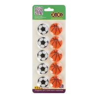 Комплект магнітів М'ЯЧИК, 10 шт *30 мм KIDS Line ZiBi ZB.4930