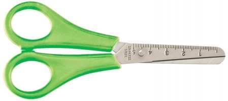 Ножиці дитячі 132мм з лінійкою, салатовий ZiBi ZB.5001-15