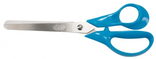 Ножницы детские 152 мм с пластиковыми 3D-ручками, синие ZiBi ZB.5014-02