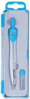 Циркуль BASIS в пластиковом пенале + запасной грифель, голубой ZiBi ZB.5302BS-14