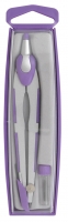 Циркуль COMFORT в пластиковому пеналі + запасний грифель, фіолетовий, KIDS Line ZiBi