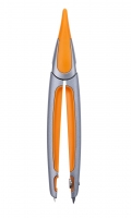 Циркуль в твердом футляре START ERGO оранжевый, KIDS Line ZiBi ZB.5350ES-08