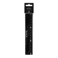 Лінійка пластикова 15см, BLACK,в блістері ZiBi ZB.5615