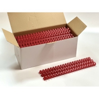 Пружины пластиковые bindMARK 12 мм, красные (100 шт.) (уп.) b43314