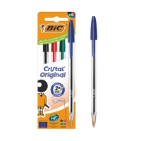 Ручка "Cristal", асорті, 4шт в пакуванні BIC bc516834