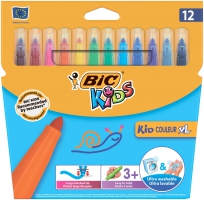 Фломастеры "Kid Coleour XL", 12 цветов BIC bc8289662