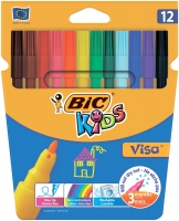 Фломастери "Kids Visa 880", 12 кольорів BIC bc888695