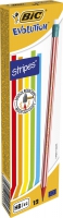 Олівець чорнографітовий "Evolution Stripes", з гумкою BIC bc8960342