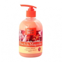Крем-мыло жидкое FRESH JUICE 460 мл с глицерином Peach&Magnolia (персик и магнолия) Fresh Juice e.11507