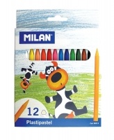 Олівці воскові, 12 кольорів Milan