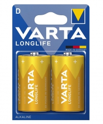 Батарейка Varta Longlife лужна D(LR20) блістер, 2 шт 04120101412