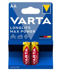 Батарейка Varta Longlife Max Power щелочная AA блистер, 2 шт 04706101412