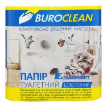 Бумага туал.целлюлоз.BUROCLEAN EuroStandart, по 4 рул., на гильзе, 2-х сл., белый Buroclean 10100013