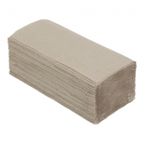 Рушники паперові макулатурні V-подібні, 160 шт, сірі BUROCLEAN Buroclean 10100101_K