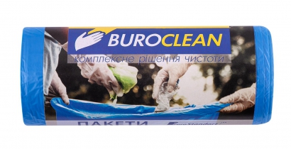 Пакети для сміття 35л/30 шт, сині, 500х600мм, 8мкм BuroClean EuroStandart Buroclean 10200013