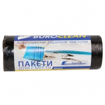 Пакети для сміття 60л/20шт, міцні, чорні BuroClean EuroStandart Buroclean 10200032