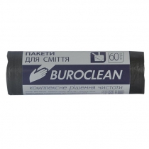 Пакеты для мусора 60л/40шт, черные BuroClean ECO Buroclean 10200035