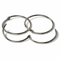 Кольцо металлическое для переплета 76 мм ( 3"), серебр, уп/10 1402218