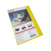 Обложки глянец Agent А4 250г желт, уп/100 1523080