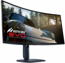 Монітор DELL 34&quot; AW3425DW 2xHDMI, DP, USB, QD-OLED, 3440x1440, 21:9, 240Hz, 0.03ms, DCI-P3 99.3%, CURVED, G-SYNC, FreeSync, AdaptiveSync, HAS, HDR TrueBlack 400 210-BRTW