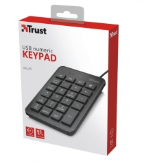 Клавіатура числова Trust Xalas USB Numeric Keypad BLACK 22221_TRUST