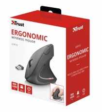 Миша Trust Verto Ergonomic, WL, Чорний 22879_TRUST
