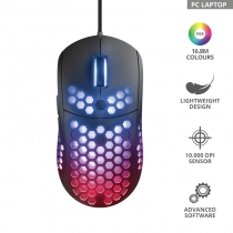 Миша ігрова Trust GXT 960 Graphin Ultra-lightweight RGB USB Black 23758_TRUST