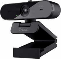 Вебкамера Trust Taxon ECO, 2K QHD, 30 fps, auto focus, OEM BOX, чорний 24733_TRUST