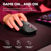 Миша Trust GXT 926 REDEX II, WL/USB-A/USB-C, чорний 25126_TRUST