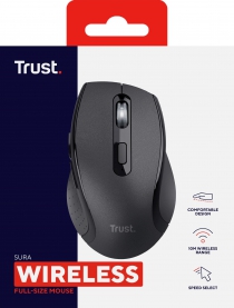 Миша Trust Sura, WL, чорний 25479_TRUST