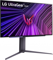 Монітор LG 27&quot; 27GS95QE-B 2xHDMI, DP, USB, Audio, OLED, 2560x1440, 240Hz, 0.03ms, DCI-P3 98.5%, G-SYNC, FreeSync, AdaptiveSync, Pivot, DisplayHDR TRUE BLACK 400