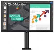 Монитор LG 27" 27QN880-B 2xHDMI, DP, USB-C, MM, IPS, Pivot, 2560x1440, 75Hz, 99%sRGB, FreeSync, HDR10