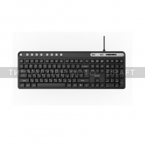 Клавіатура мембранна 2E KS1100 104key, 2xUSB HUB, USB-A, EN/UK, чорний 2E-KS1100UB_UA