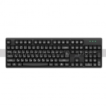 Клавіатура мембранна 2E KS131 104key, USB-A, EN/UK, чорний 2E-KS131UB_UA