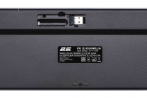 Клавиатура мембранная 2E KS240 110key, WL/BT, EN/UK, серо-чёрный 2E-KS240WG_UA
