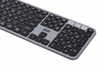 Клавиатура мембранная 2E KS240 110key, WL/BT, EN/UK, серо-чёрный 2E-KS240WG_UA