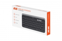 Клавиатура мембранная 2E KS250 84key, WL/BT, EN/UK, чёрно-серый 2E-KS250WBK_UA