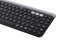 Клавиатура мембранная 2E KS250 84key, WL/BT, EN/UK, чёрно-серый 2E-KS250WBK_UA
