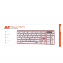 Клавиатура ножничная 2E KS270 109key, WL/BT, EN/UK, розово-белый 2E-KS270WBPN_UA