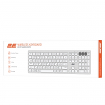 Клавиатура ножничная 2E KS270 109key, WL/BT, EN/UK, серебристо-белый 2E-KS270WBWH_UA