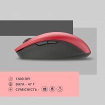 Миша 2E MF2030 Rechargeable, WL, червоний 2E-MF2030WR