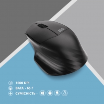 Миша 2E MF280 Silent, WL/BT, чорний 2E-MF280WBK